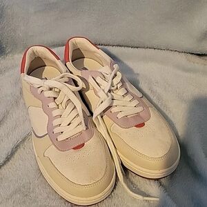 Madewell Court Sneakers Leather and Suede 9.5 Womens,Mens 8 White/multi